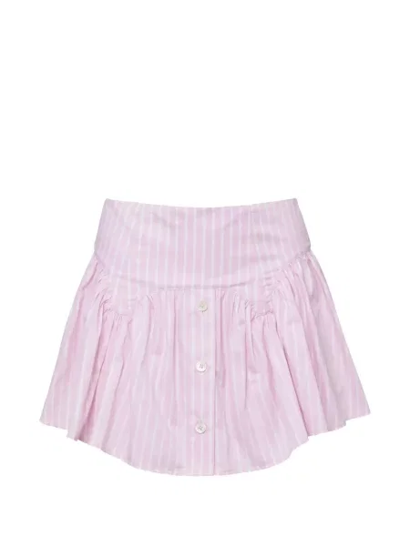 Fusta mini Fleur Du Mal din poplin roz