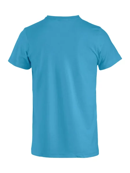 Clique Basic-T Junior T-shirt junior z bawełny – turquoise niebieska