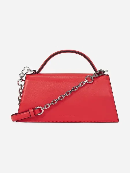 Шкіряна сумочка Karl Lagerfeld червоний