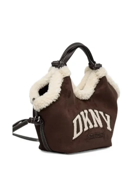 Шопинг чанта Dkny кафяво
