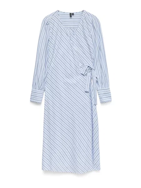 VERO MODA Rochie VMFANNI albastru / albastru deschis alb