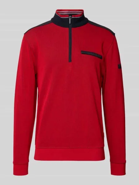 Bluza ze stójką model ‘Selanik’ Bugatti czerwona