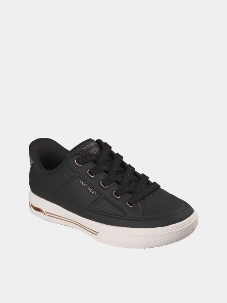 Кожаные кеды Skechers черные