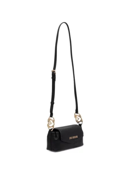 Crossbody kabelka Love Moschino s autogramem černá