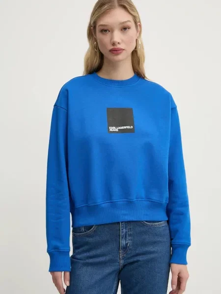 Karl Lagerfeld Jeans bluza z nadrukiem niebieski
