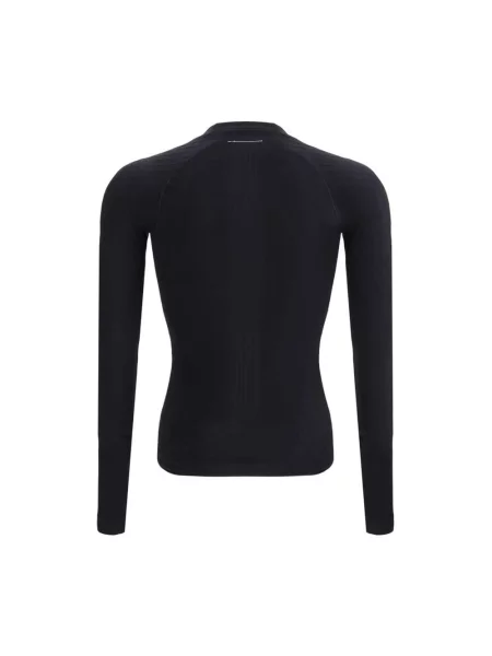 Koszula Mm6 Maison Margiela z nadrukiem czarna