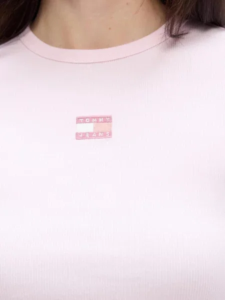 Koszulka Tommy Hilfiger Jeans różowa