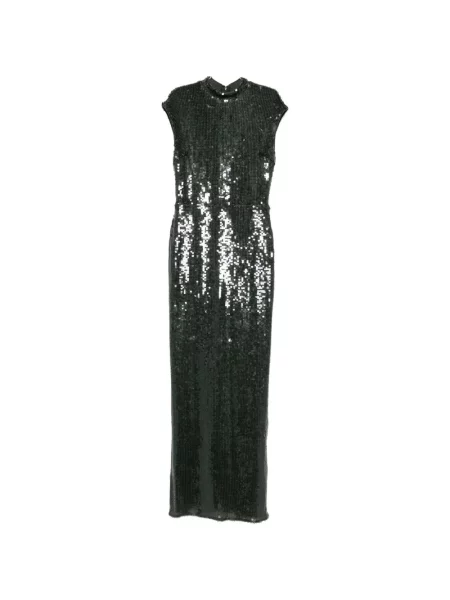 Rochie maxi Rotate Birger Christensen cu paiete verde