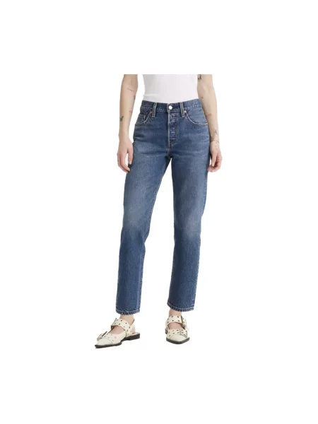 Levi's Jeansy Kobieta Accorciati Original Lightweight Jeansy niebieski