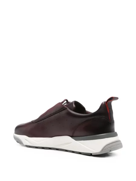 Sneakerși Santoni din piele roșu