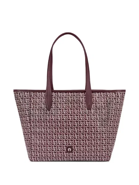 Geantă shopper Aigner cu imagine roșu