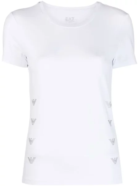 Tricou Ea7 Emporio Armani din modal alb