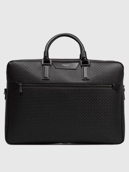 Кожаная сумка Serapian черная