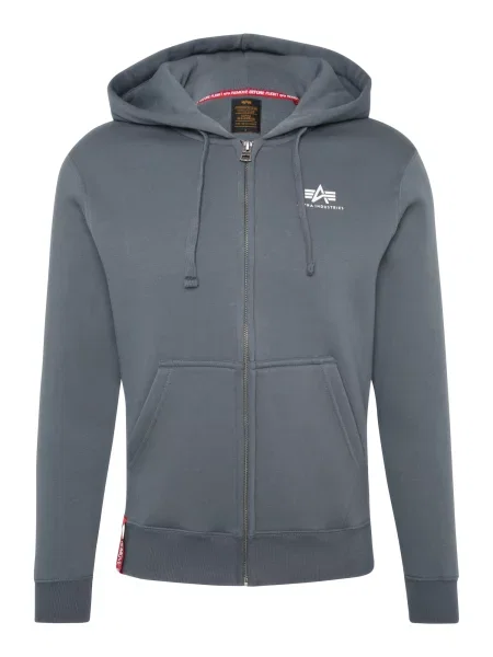 ALPHA INDUSTRIES Hanorac albastru porumbel alb