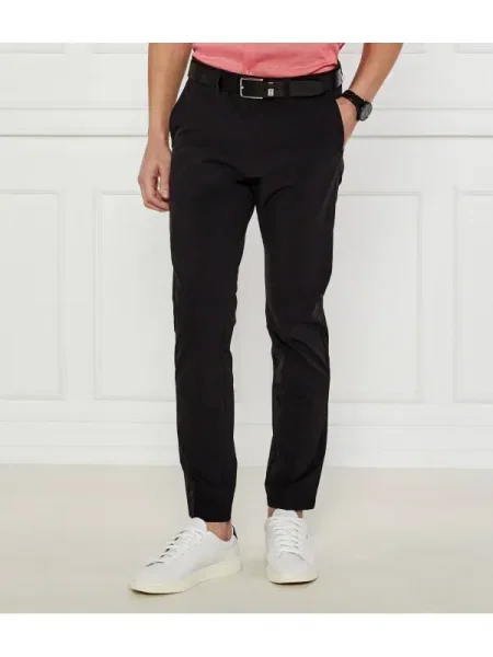 BOSS GREEN Pantaloni T_Commuter-HexaStre negru