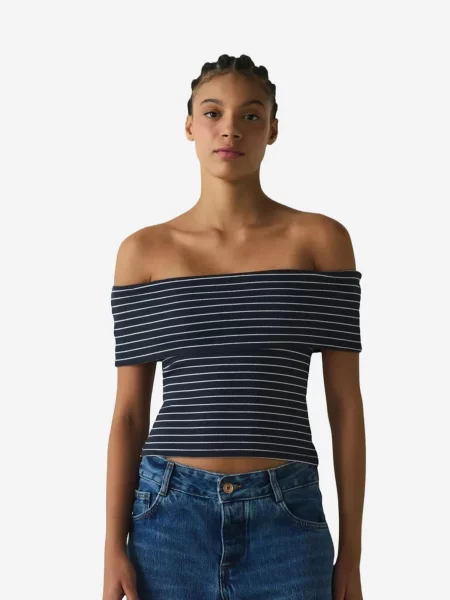 Penti Top Camis črna bela