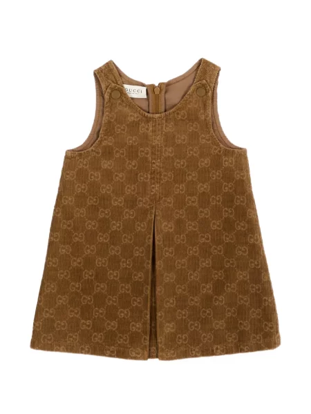 Sukienka dziecięca Gucci brązowa