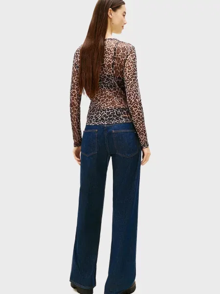 Лонгслив Tommy Jeans с сеткой