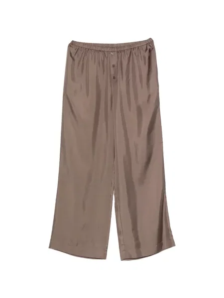 Pantaloni Róhe de mătase maro