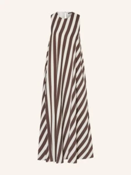 Windsor. Šaty tmavě hnědá bílá