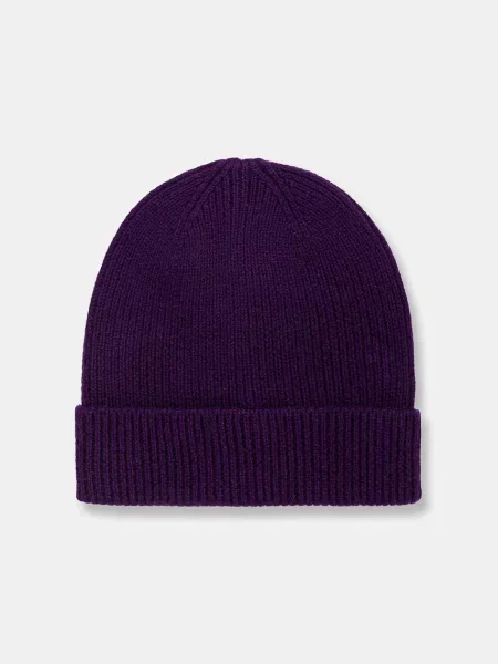 Medicine beanie kapa za žene od merino vune ljubičasta