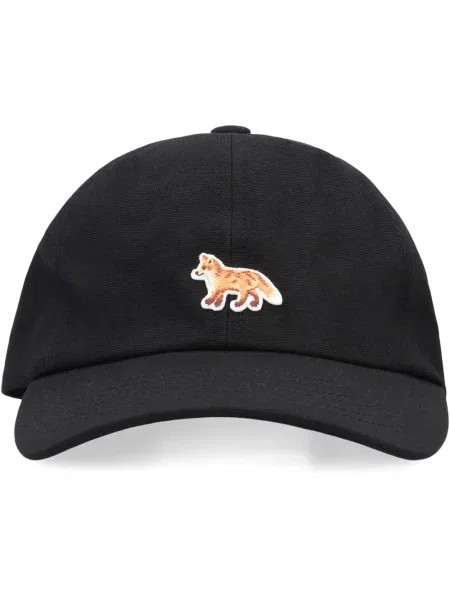 Czapka z daszkiem Maison Kitsune z logo czarna