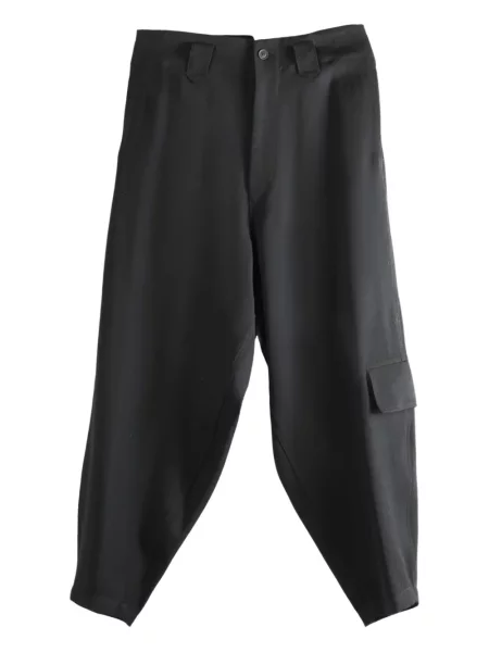 Pantaloni Yohji Yamamoto de lână negru