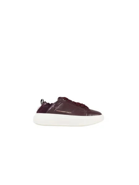 Sneakersy Alexander Smith skórzane brązowe
