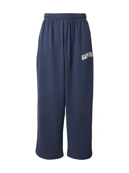 GAP Pantaloni albastru marin alb