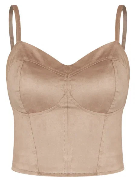 Guess Felső Slim Fit bézs