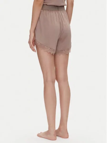HUGO Pyžamové šortky Red Label Lace_Short Hnědá červené