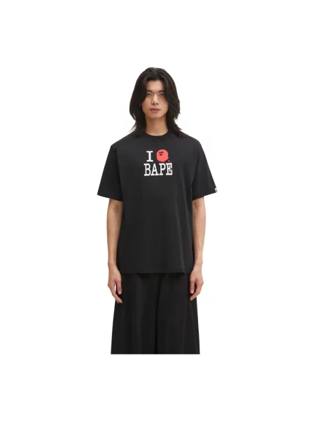 Koszulka A Bathing Ape® z logo czarna