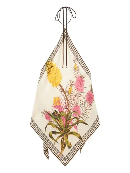 Top Blumarine cu model floral cu imagine