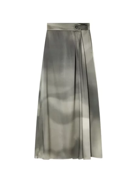 Fusta plisata Giorgio Armani plisată gri