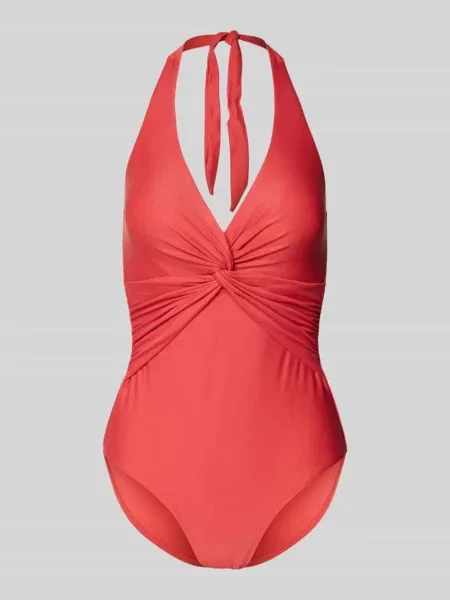 Kostium kąpielowy z wiązaniem na szyi model Kelli' Barts czerwony