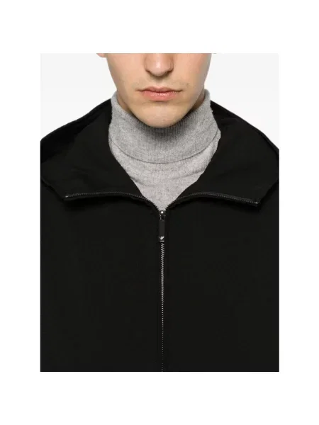Bluza z kapturem Emporio Armani z kapturem czarna