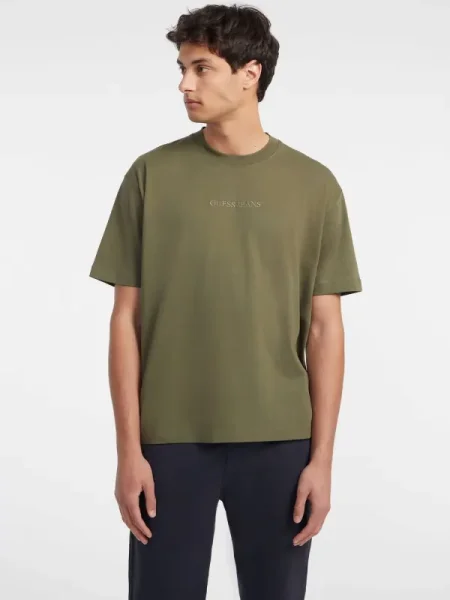 Guess Jeans Tricou | Oversize fit verde