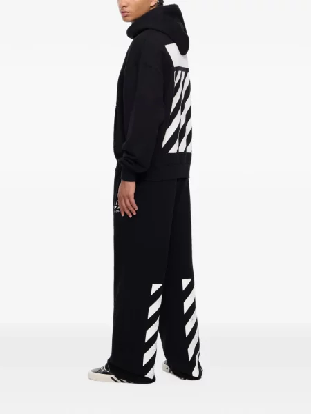 Pantaloni L/ab C/o Off-white alergare alb