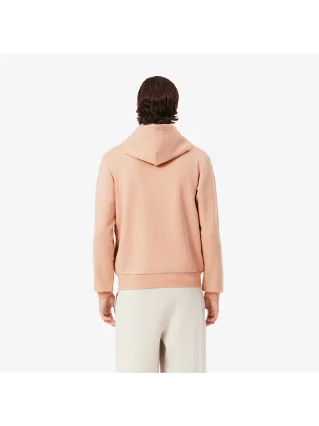 Lacoste Bluza Polarowa Classic Fit Zapinana Na Błyskawiczny beżowy
