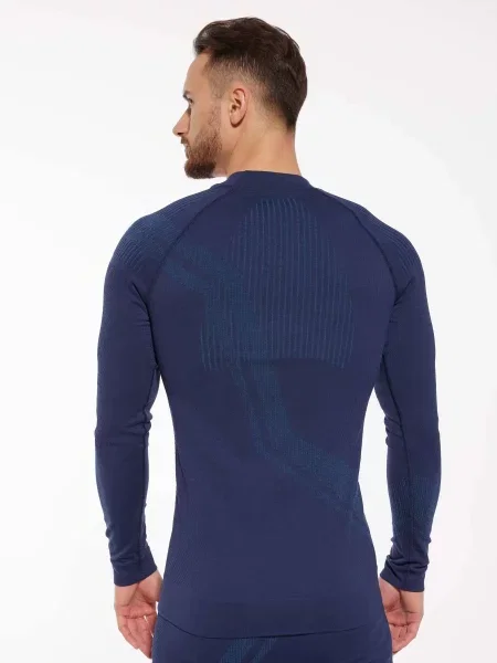Bluza Brubeck THERMO WOOL by Pustelnik niebieska