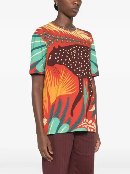 Scurt tricou Etro cu imagine roșu