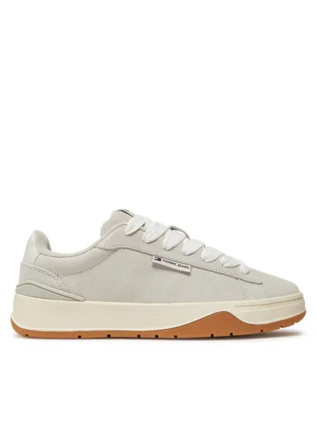 Велурени маратонки Tommy Jeans TJW SKATE SNEAKER сиво