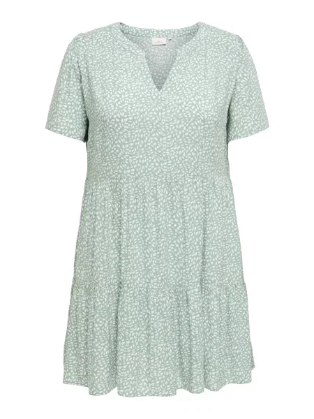 ONLY Carmakoma Rochie de vară CARZALLY THEA verde mentă alb