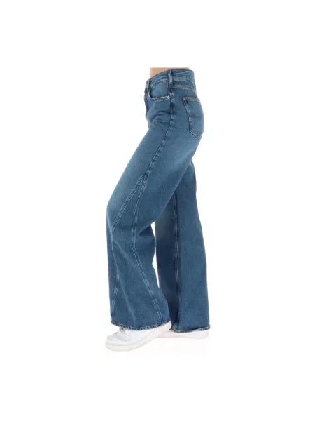 Szerokie jeansy Pepe Jeans niebieskie