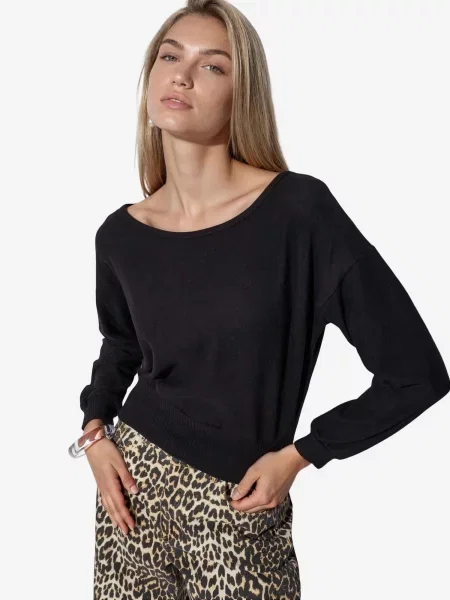 Busem Sweater majica Sweatshirts' crna