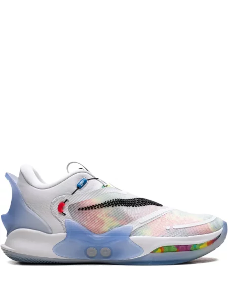 Decupat sneakerși Nike alergare tie dye alb