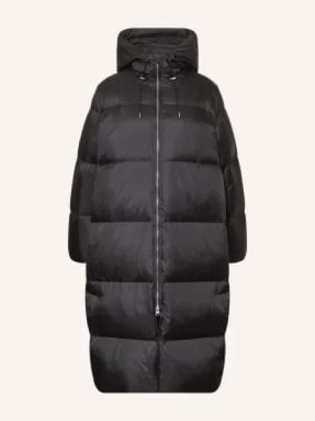 Arket Puchowy Płaszcz Kalina schwarz czarny