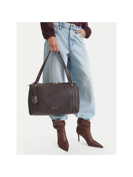 Ročna torba Nine West CEO-STATE Temno rjava