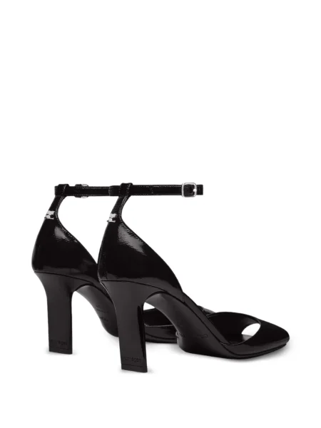 Pantofi cu toc Courreges negru