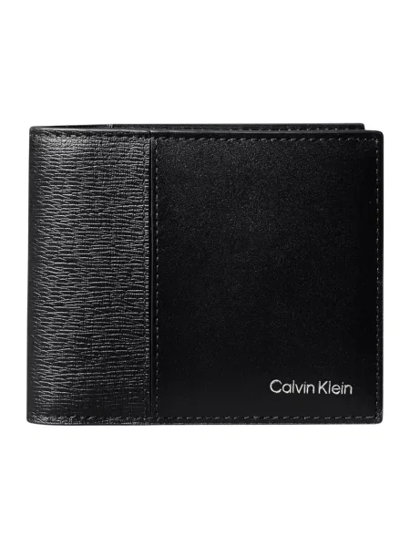 Portfel Calvin Klein skórzany czarny